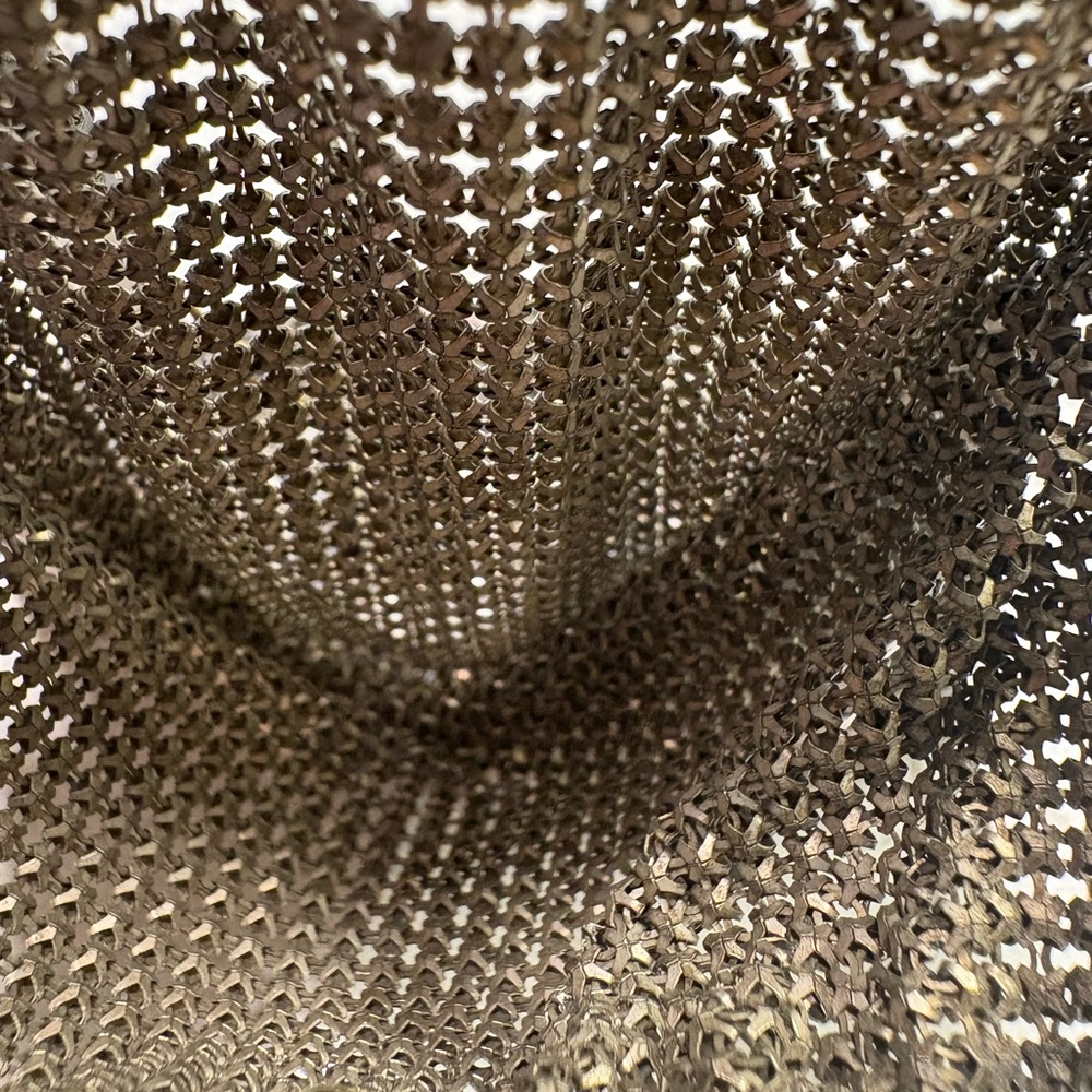 Elegant Antique Gun Metal and Silver Metal Mesh Evening Bag - Picture 10 of 14